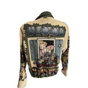 RARE Vintage Painted Pony Tapestry Jacket 
“Bloom where you’re planted”